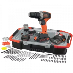 מארז מקדחה רוטטת/מברגת אימפקט +אביזרים דגם BCD003BAST-QW מבית BLACK&DECKER