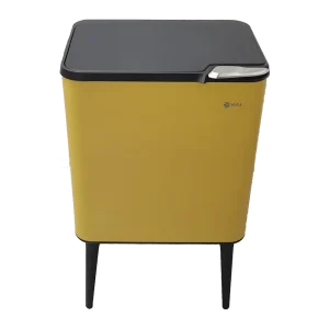 פח 36L עם רגליים בצבע חרדל מבית MIRA דגם MB36L